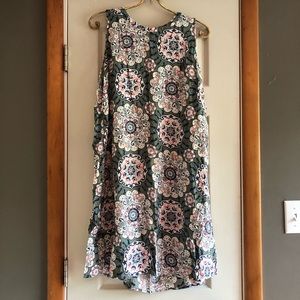 Green Sleevless Dress